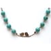 Antiqued Brass Bird Green Turquoise Necklace