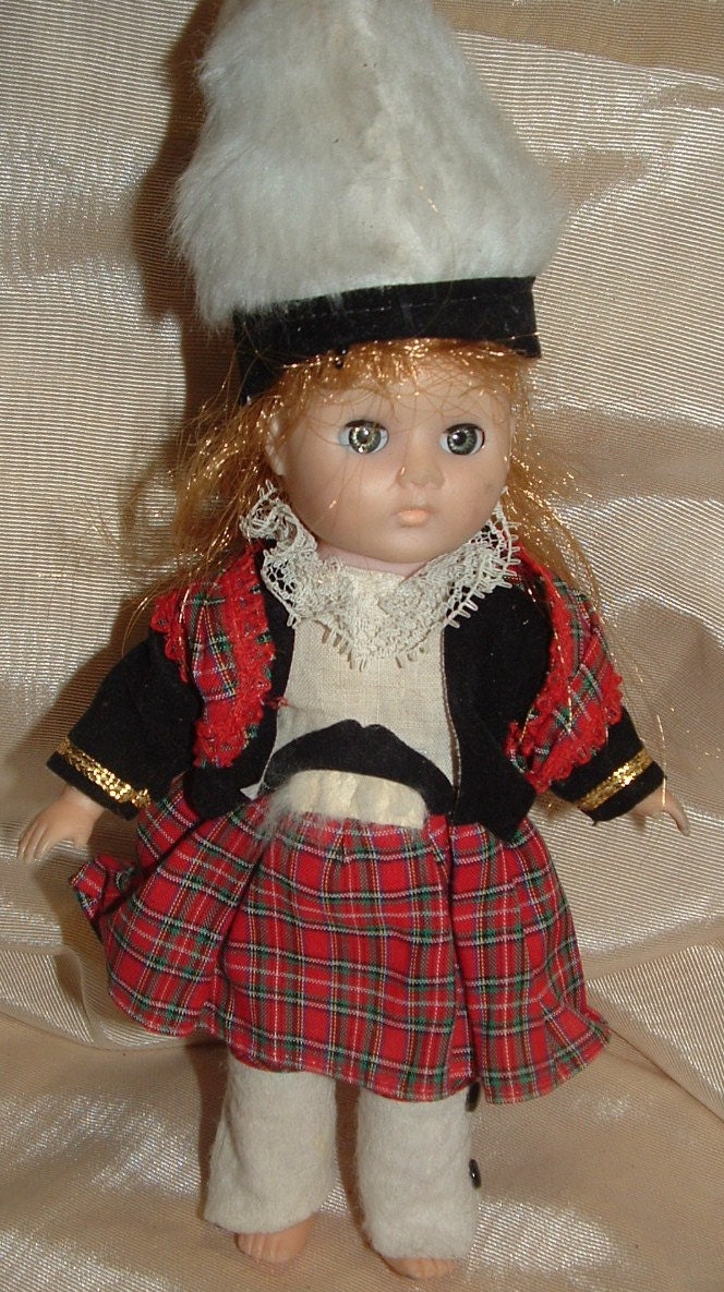 Vintage Vogue Ginny Doll Scottish Dress 1972. From Starrylitvintage Vintage Vogue Ginny Doll Scottish Dress 1972. From Starrylitvintage