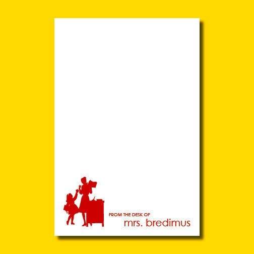 Personalized Teacher Notepads - Set of 2