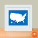 Home is Where the Heart Is Art Print - USA - 14 x 11 Poster