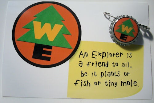 Wilderness Explorer pin badge inspired by the movie UP
