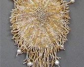 A beadwork necklace I call SHIMMERING  SOPHIA  - wearable art - SuzannaSolomon