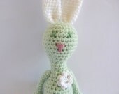 dalia. the bunny girl who loves white flowers. toy. plush. softie