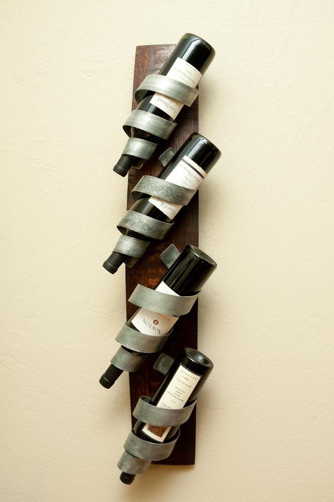 Wall-Mounted Wine Rack ("Chris's Curls")