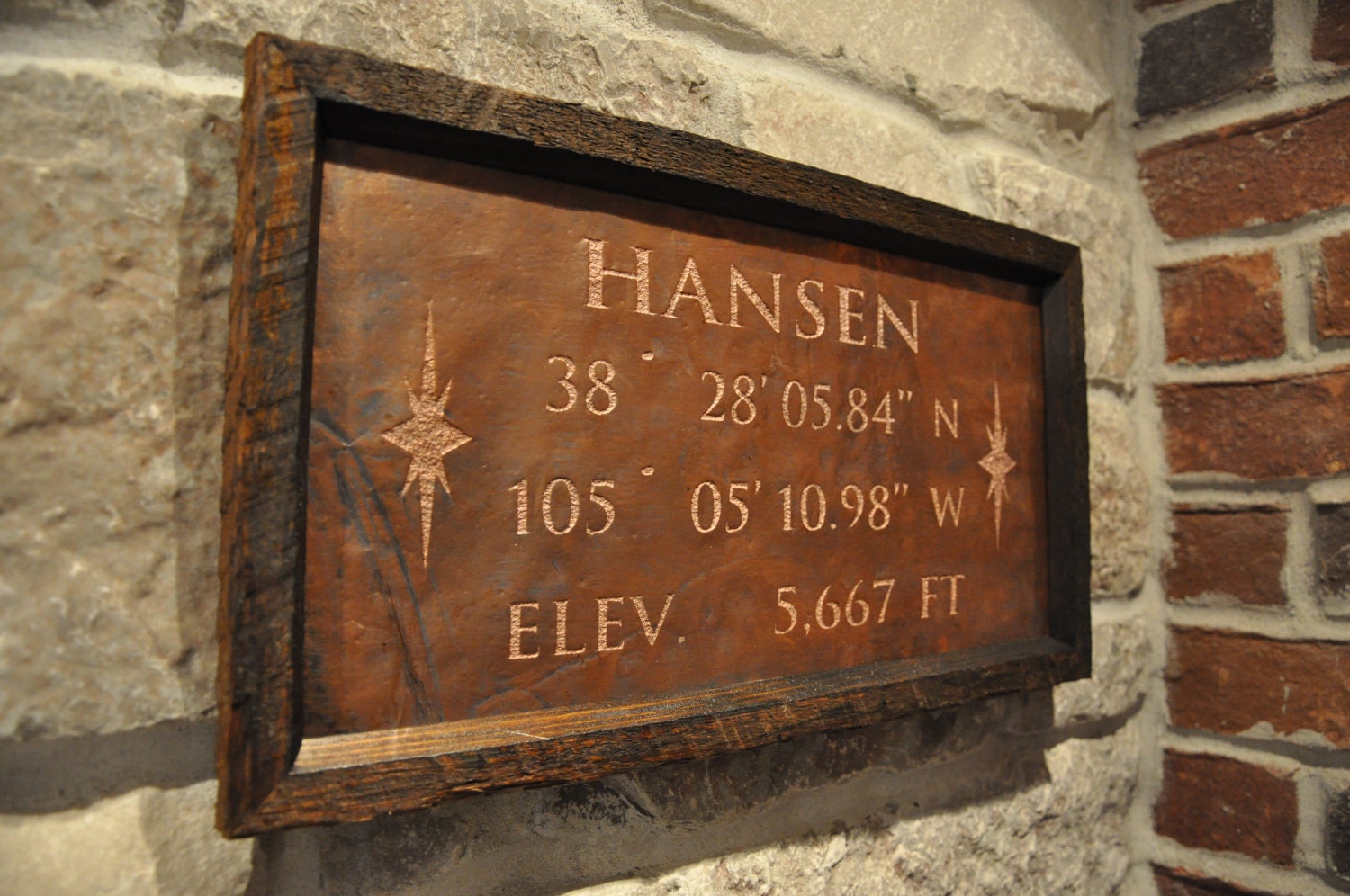 Latitude Longitude Copper Engraving