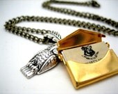 Owl Post Necklace with Hogwarts Acceptance Letter - Harry Potter