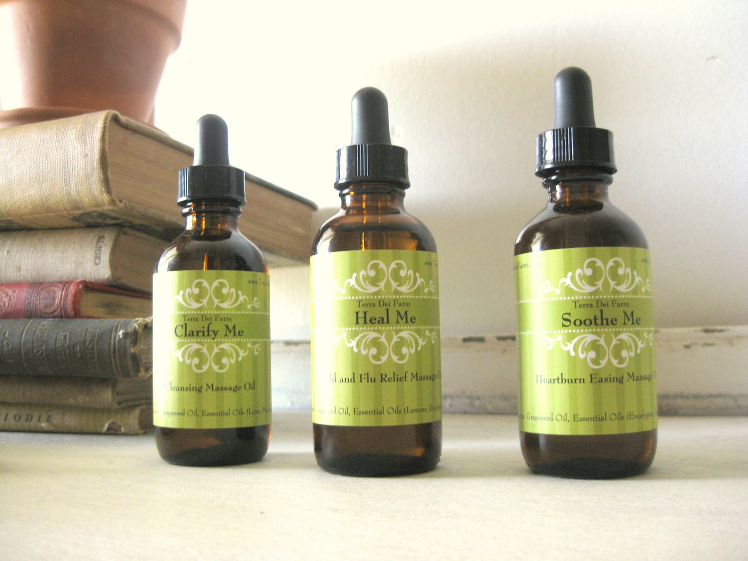 3 Bottles, Buyer's Choice - Aromatherapy Massage Oil - Natural Lotion Alternative - Natural Health - Tagt Team - TerraDeiFarm