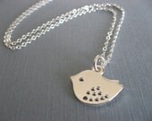 Sweet Little Sparrow Necklace, Cute Little Bird Necklace, minimal, casual, everyday