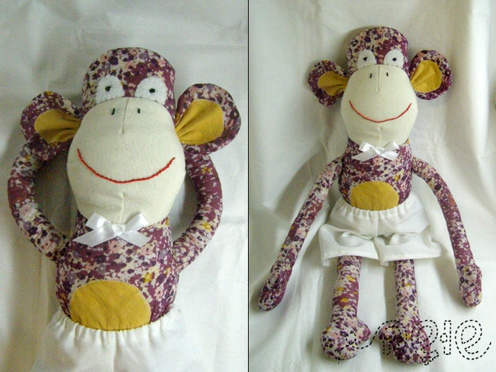 Rocky the Monkey - Softie Doll