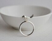 Bird ring sterling silver