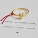 heart ring 18k goldplated