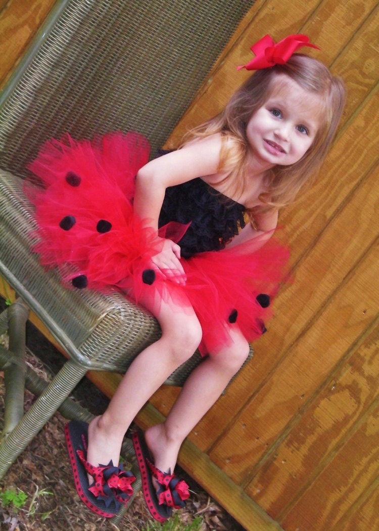 Ladybug Tutu for Baby or Toddler - Baby Tutu Size Newborn Baby  Toddler Tutus - For Birthday, Gifts, Photo Props, Holiday, Halloween