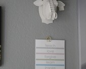 Teach - Color Block - Nursery Art