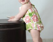 Sunshine 'n' Ruffles Romper Sun Suit Baby Girl PDF Sewing Pattern Size 0-24 months