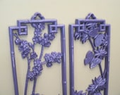 Large Morrocan Purple Wall Plaque Set