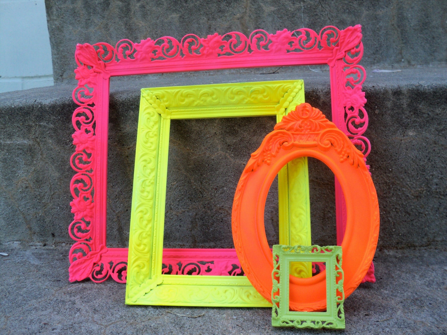 Bright and Shiny Picture Frames Set Ornate