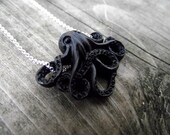 THE OCTOPUS NECKLACE - Black