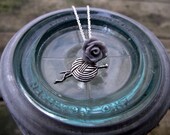 THE CHARMED NECKLACE - Knit/Crochet (you choose add-on rosette color)