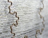 Fractal Necklace - Koch Snowflake Jewelry in Antiqued Bronze / Cocoa Brown