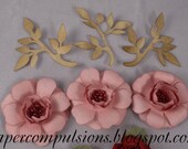 Pretty flower and Tattered Rose: SVGs and Templates