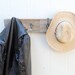 DRIFTWOOD four hook key, coat, hat, leash rack made with rustic reclaimed fence wood