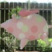 Reserved for Patti - Flying pig - softie,stuffed animal toy,plush in pink polka dot- birthday gift
