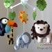 Baby Crib Mobile - Baby Mobile - Nursery Jungle Crib Mobile "Safari Playland" - Jungle Tropical Mobile - Mobile
