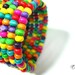 Colorful Bracelet - Wooden, Multi Color Beaded, Memory Wire Bracelet