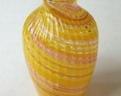 Mini Vase - assorted yellow twisted stripe 3 :DISASTER RELIEF