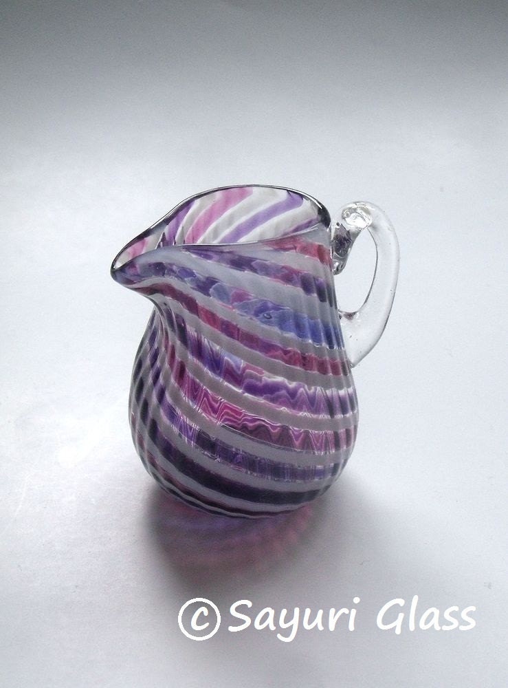 Mini Pitcher - Pink Purple Stripes :DISASTER RELIEF