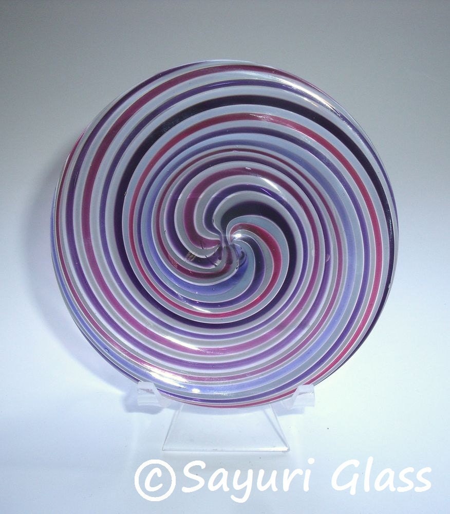 Mini Platter - Pink White Purple stripe : DISASTER RELIEF