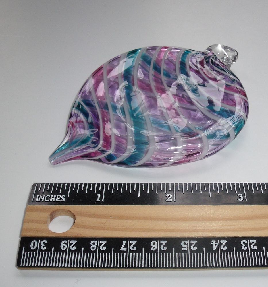 Flat Tear Ornament / Suncatsher  - Purple Teal Ruby : DISASTER RELIEF