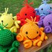 Rainbow Amigurumi Octopi - Stuffed Crocheted Toy