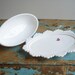 Vintage Fenton Milk Glass Hobnail Butter Dish