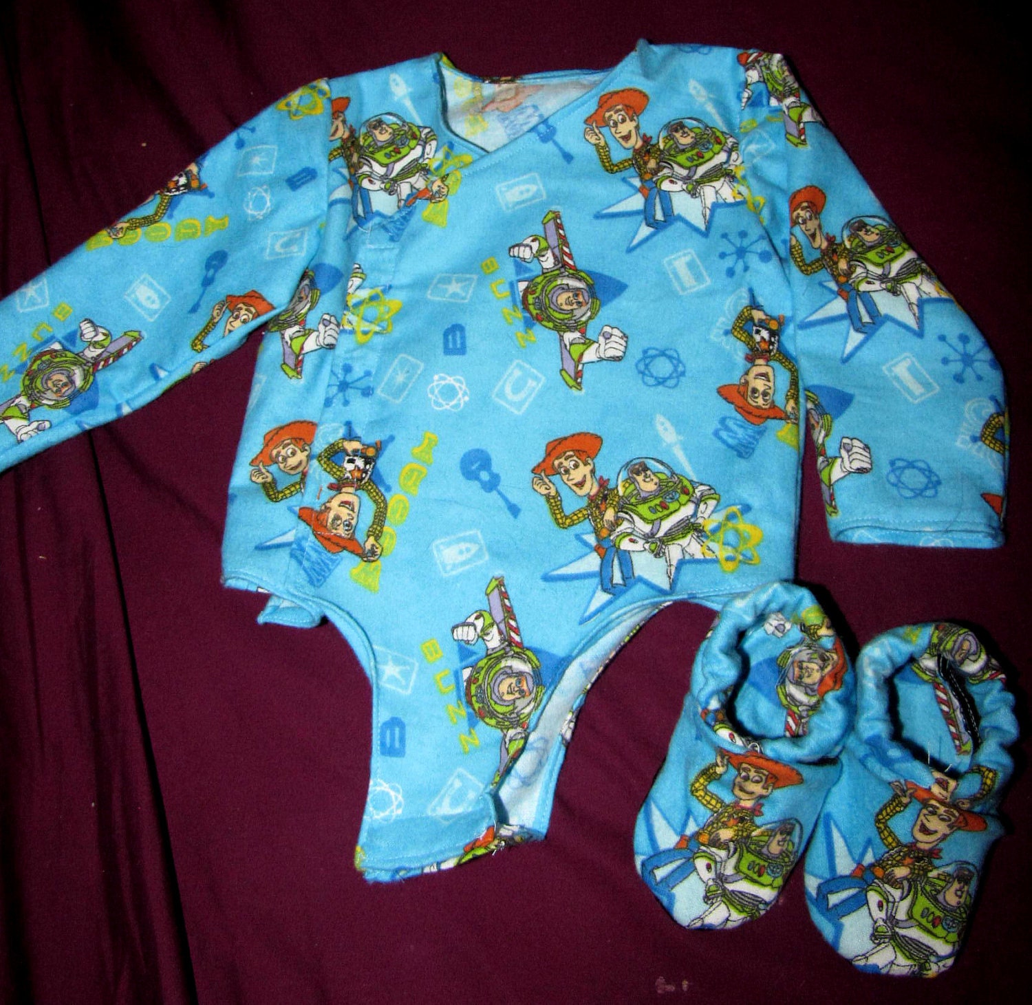 Toy Story Onesie and Booties 