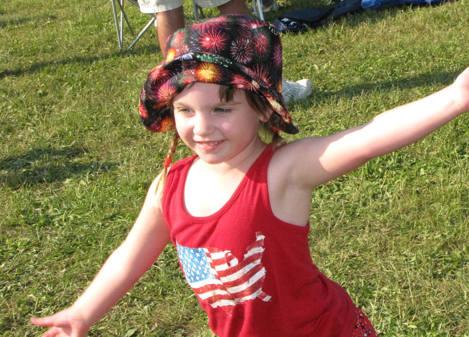 Independence Day Fireworks Sun Hat