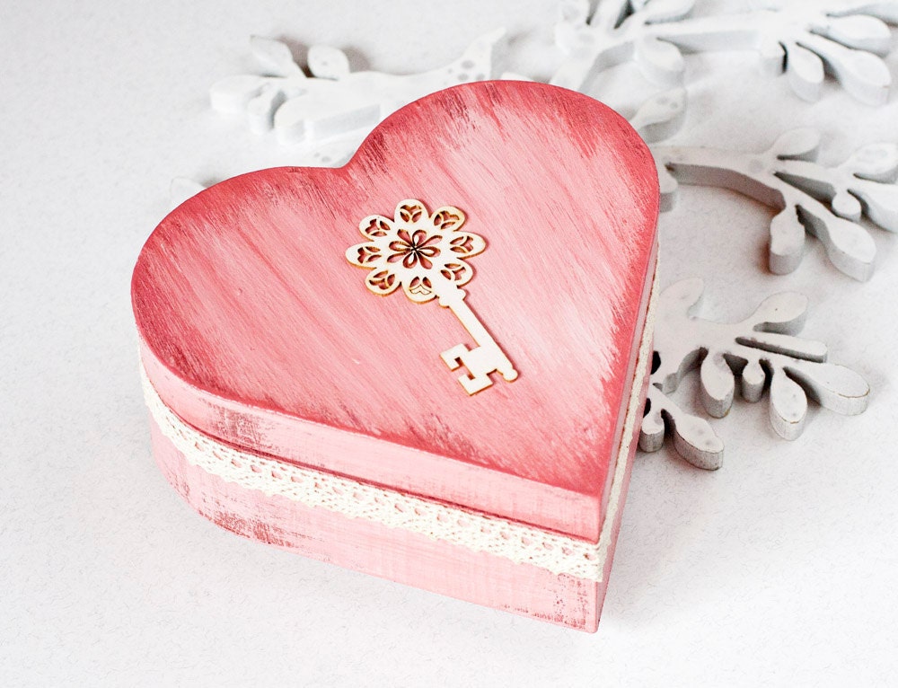Wedding Ring Pillow, Ring bearer wedding box , Wedding box,Shabby chic, Jewelry box , Ring box  -  Dimensions : 6" /6 / 2 1/2"