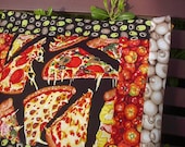 14" x 14" Farmers Market Delicious Italian Pizza Slices Quilters Cotton  PILLOW CASE