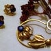 Vintage Floral Brooch with matching Earrings