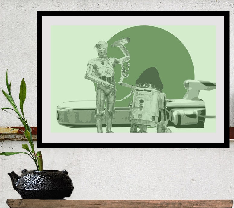 Movie Poster Star Wars DROIDZ Limited 50 Prints Signed