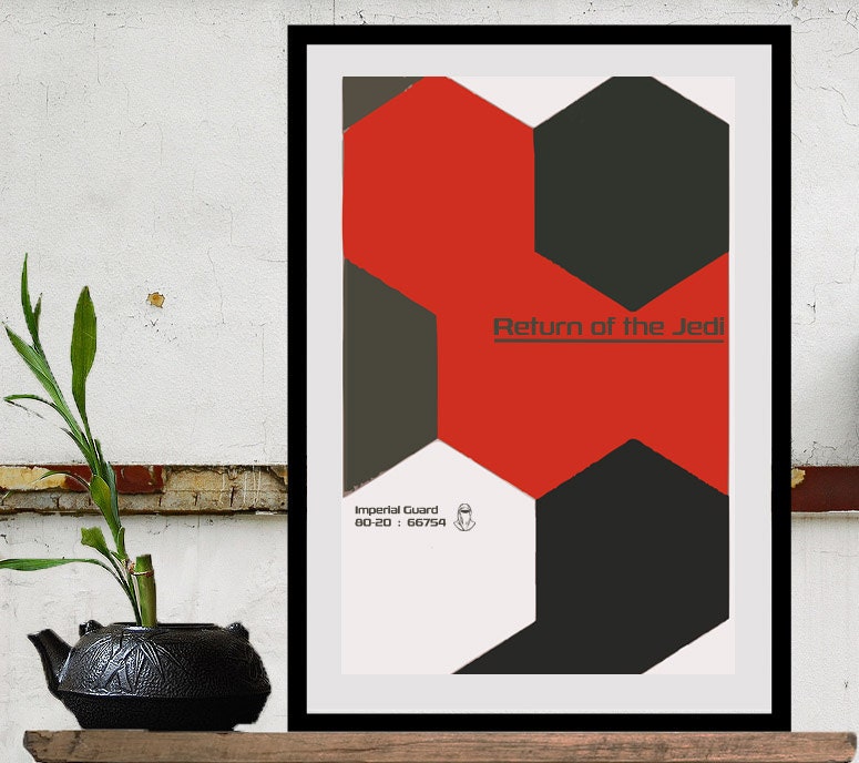 Star Wars Art Retro Abstract Imperial Guard Color Way Size B