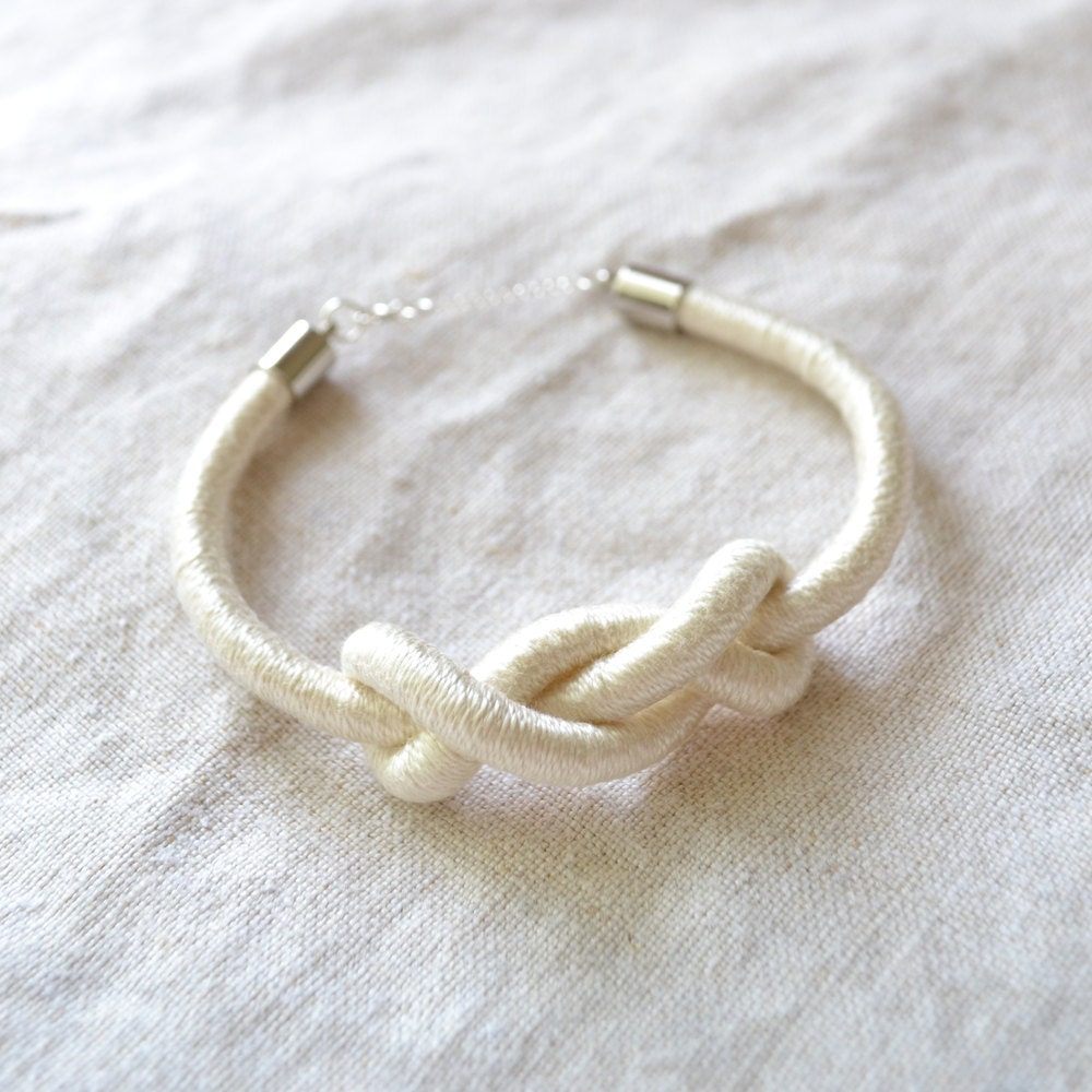 nautical rope bracelet // SHAKTI // cream
