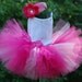 Ombre Pink tutu/ Princess tutu/ birthday tutu/The I Love Pink tutu with 4 shades of pink...newborn-12 mths 1 2 3