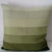 Olive Green Ombre Wool Pillow