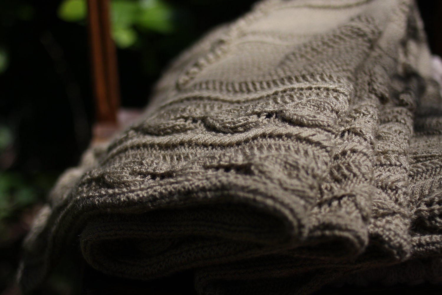 YOSUN - a hand-knit BABY BLANKET for spring adventures and more - Free Shipping -