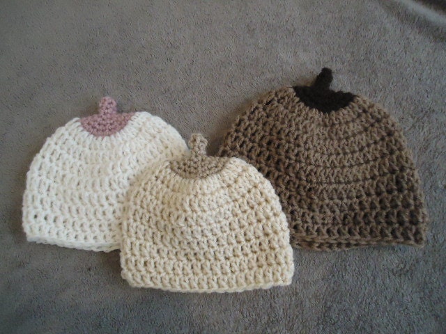 Breastfeeding or Breast Cancer Awareness Boob Beanie INFANT SIZE