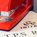 Red Swingline Stapler Photography - 8x12 photograph print - Office Space initech geeky nerdy awesome wall home office decor 'Swlingline'