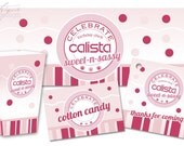 Pink Candy Shoppe Party Printables - Complete Print It Yourself Package