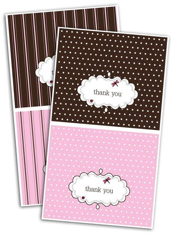 Pink / Brown Favor Bag Topper Patterns - Print It Yourself