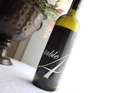 Private Listing for rabinoex  - 14 Tall Black and White Script Table Numbers - Custom Wine Bottle Labels